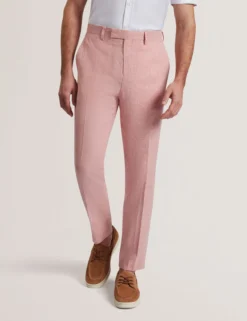 Linen Cotton Woven Dress Pants