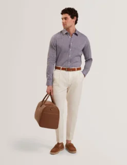 Linen Cotton Woven Long Sleeve Shirt