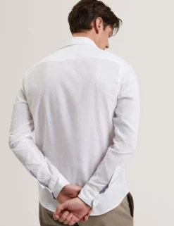 Linen Cotton Woven Long Sleeve Shirt