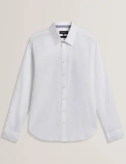 Linen Cotton Woven Long Sleeve Shirt