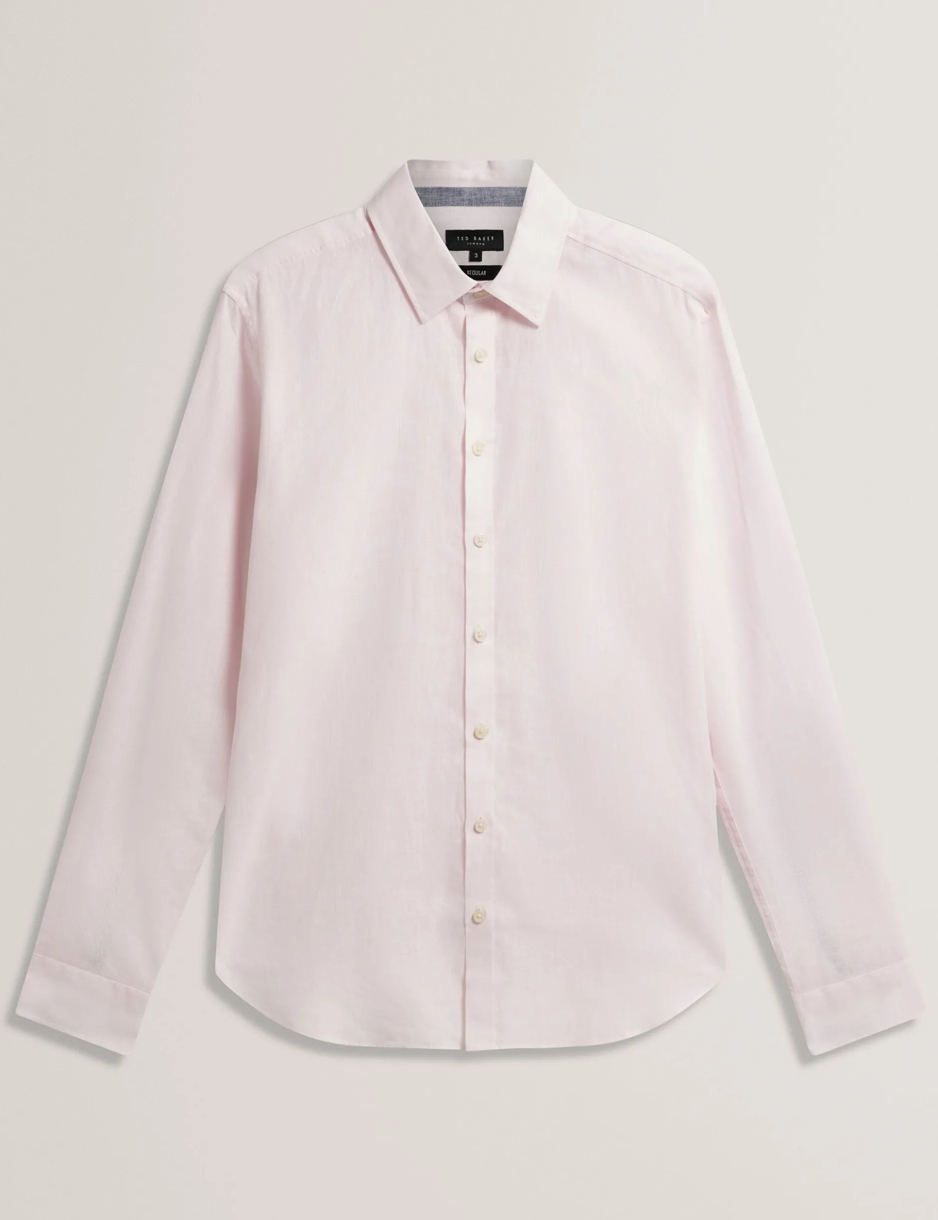Linen Cotton Woven Long Sleeve Shirt