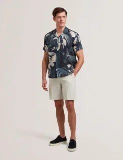 Linen Cotton Woven Tailored Shorts