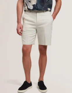 Linen Cotton Woven Tailored Shorts