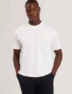Logo Patch Oversized Cotton T-Shirt