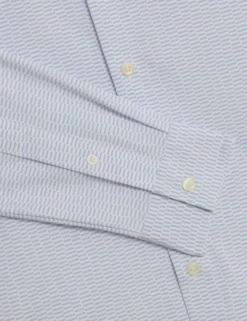 Long Sleeve Geo Print Shirt