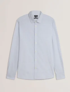 Long Sleeve Geo Print Shirt