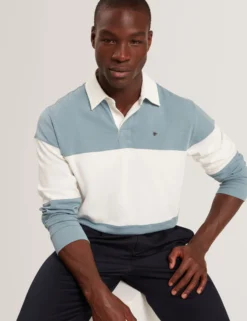Long Sleeve Panelled Rugby Shirt