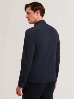 Long Sleeve Pique Cotton Jersey Shirt