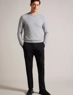 Long Sleeve T Stitch Crew Neck Sweater