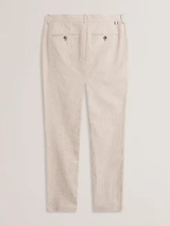 Micro Houndstooth Slim Fit Pants