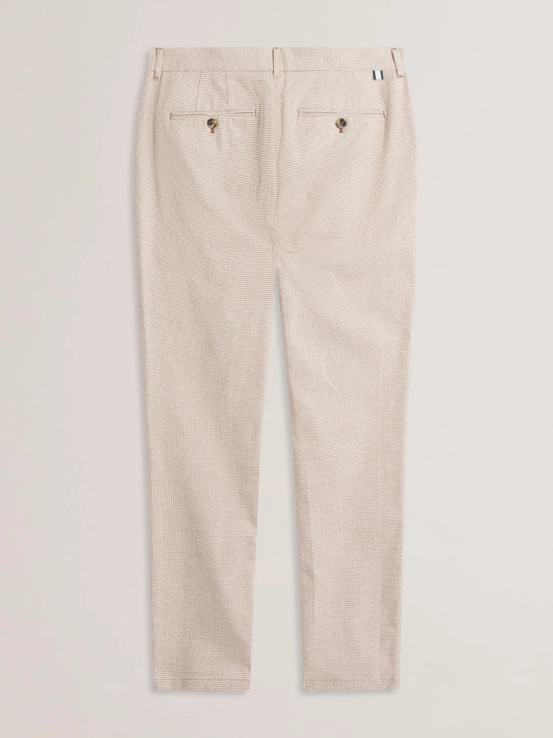 Micro Houndstooth Slim Fit Pants