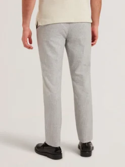 Micro Houndstooth Slim Fit Pants