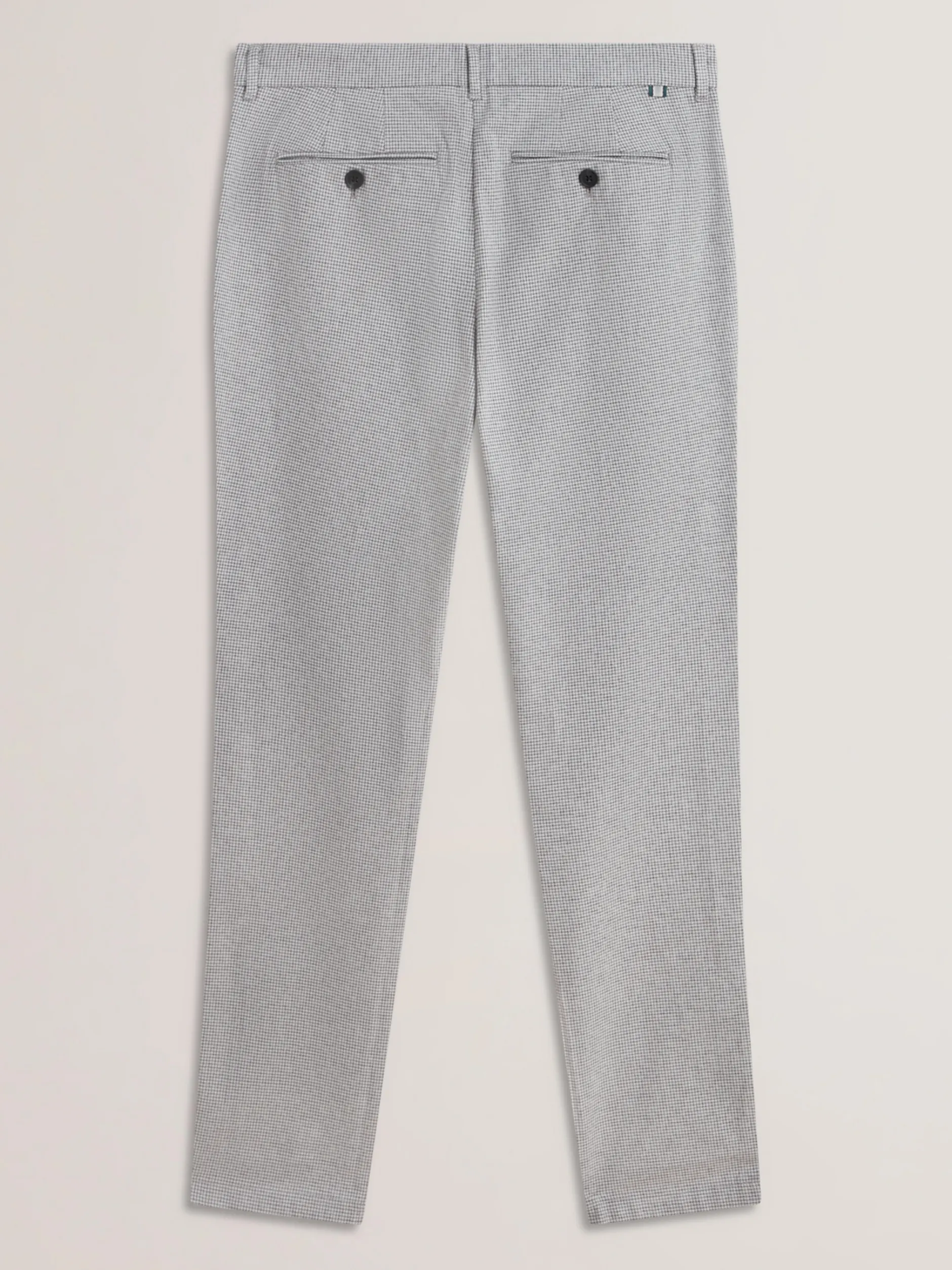 Micro Houndstooth Slim Fit Pants