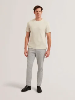 Micro Houndstooth Slim Fit Pants