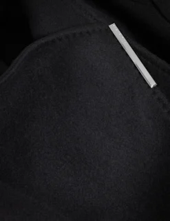 Midi Length Belted Wool Wrap Coat