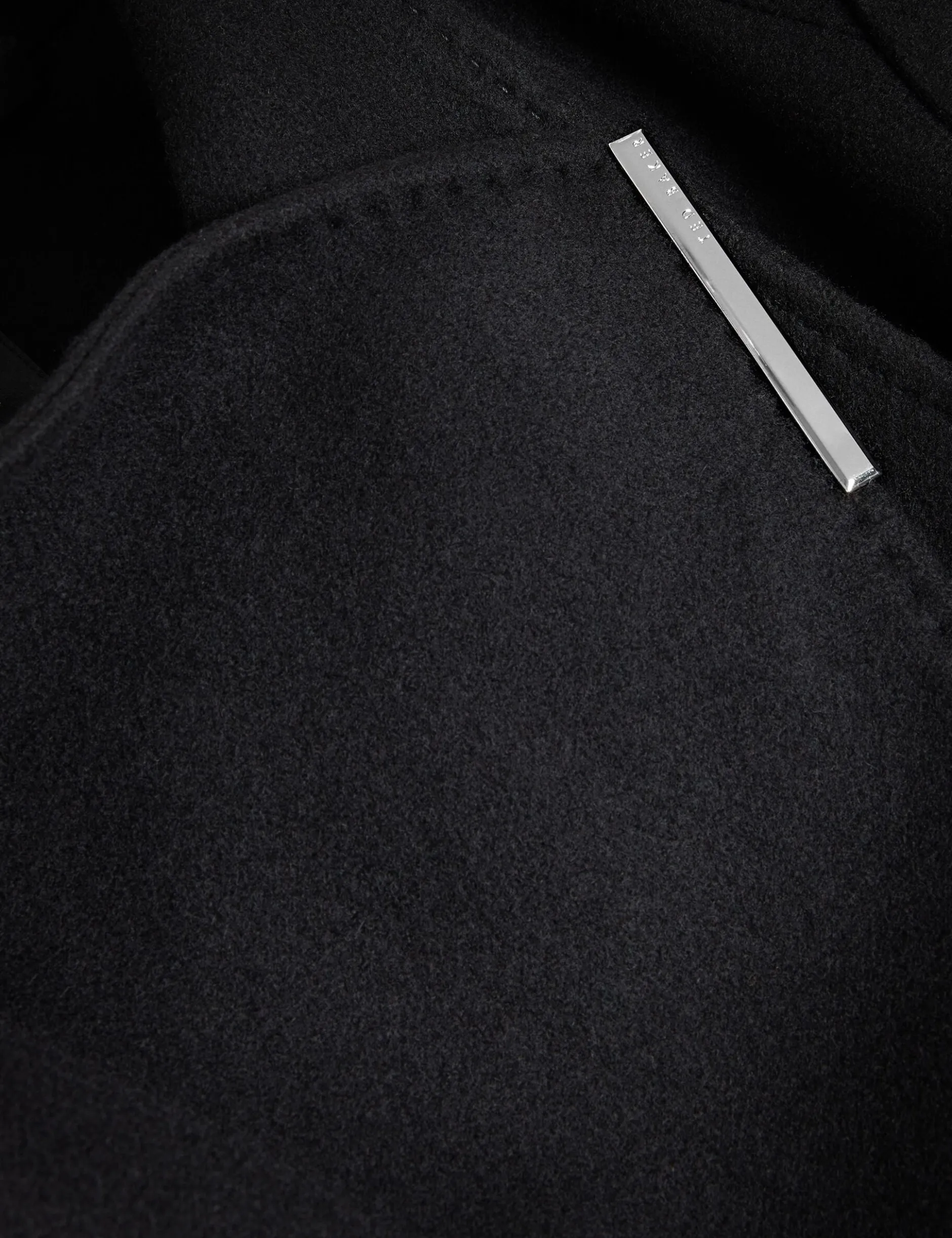 Midi Length Belted Wool Wrap Coat