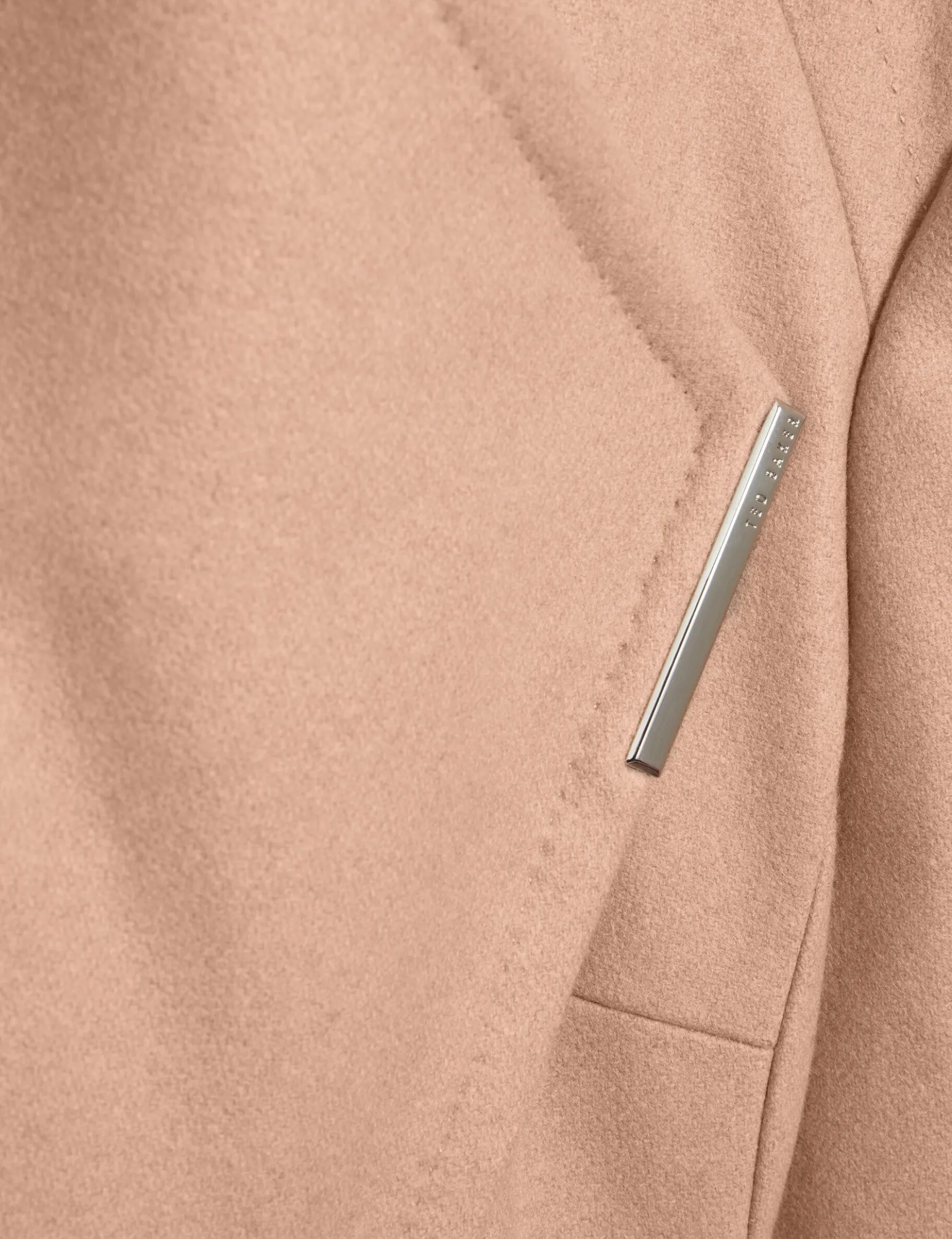 Mid Length Belted Wool Wrap Coat