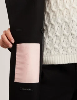 Mid Length Belted Wool Wrap Coat