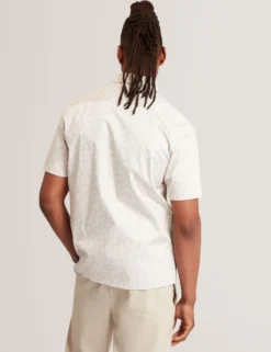 Mini Floral Cotton Short Sleeve Shirt