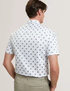 Mini Floral Print Short Sleeve Shirt