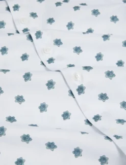 Mini Floral Print Short Sleeve Shirt