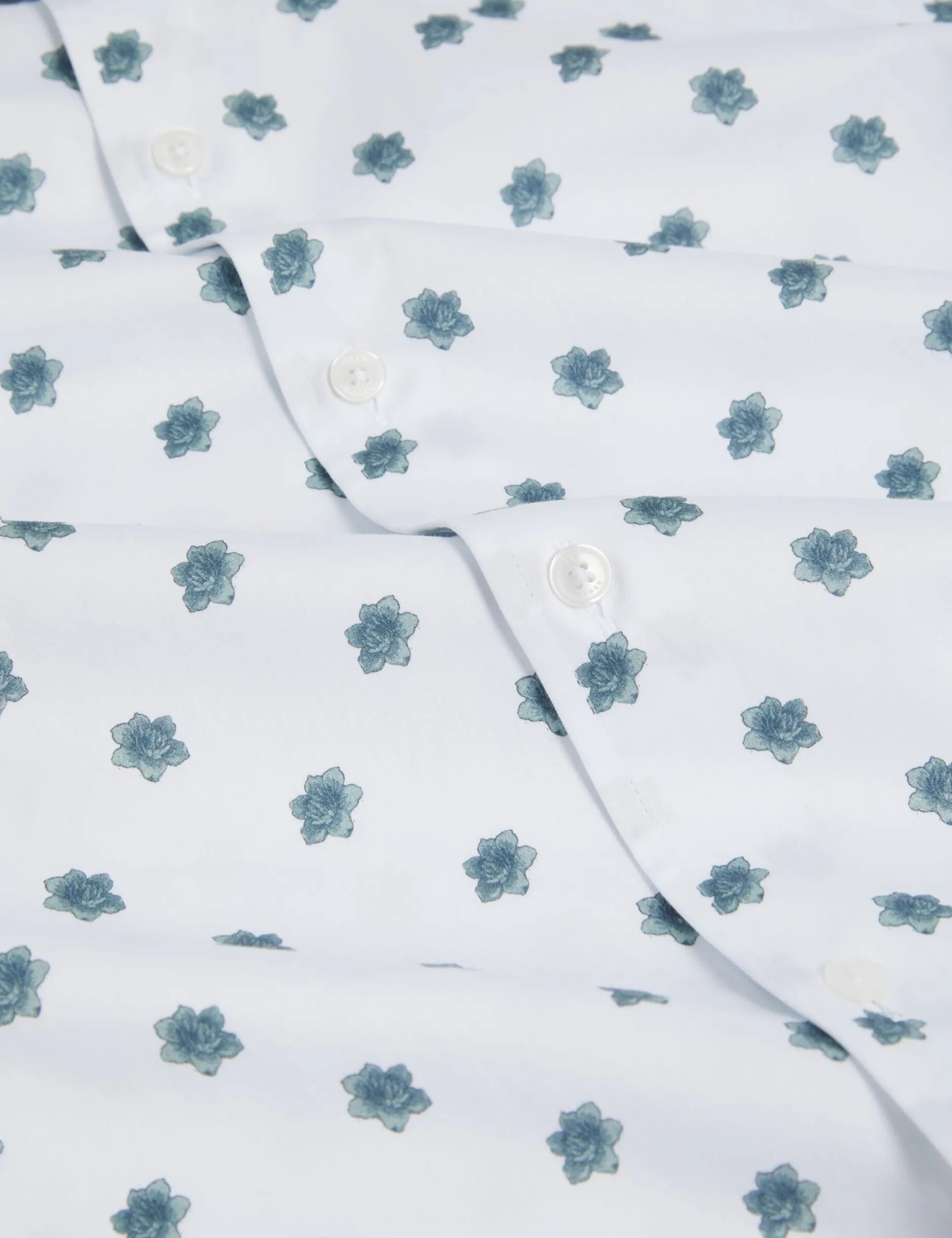Mini Floral Print Short Sleeve Shirt