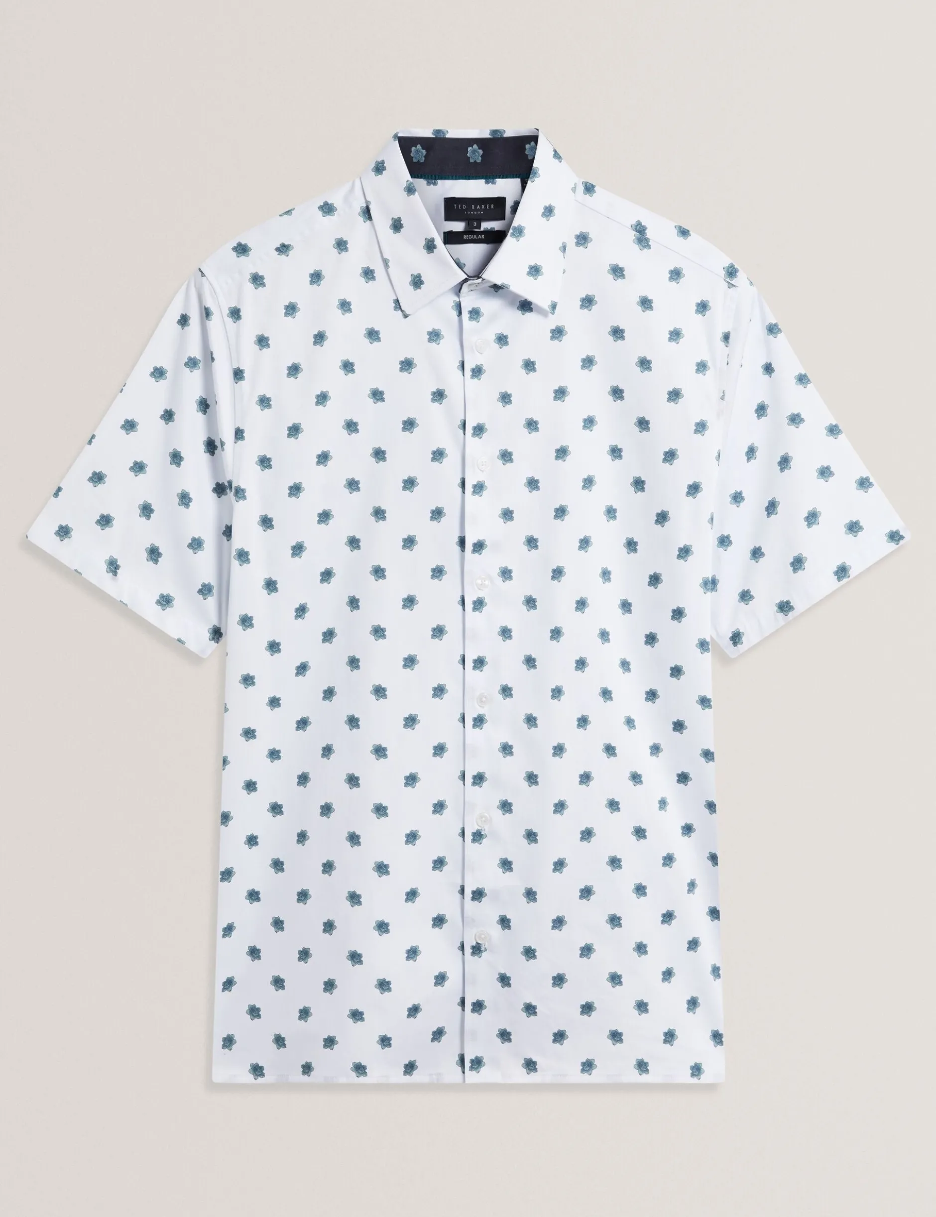 Mini Floral Print Short Sleeve Shirt