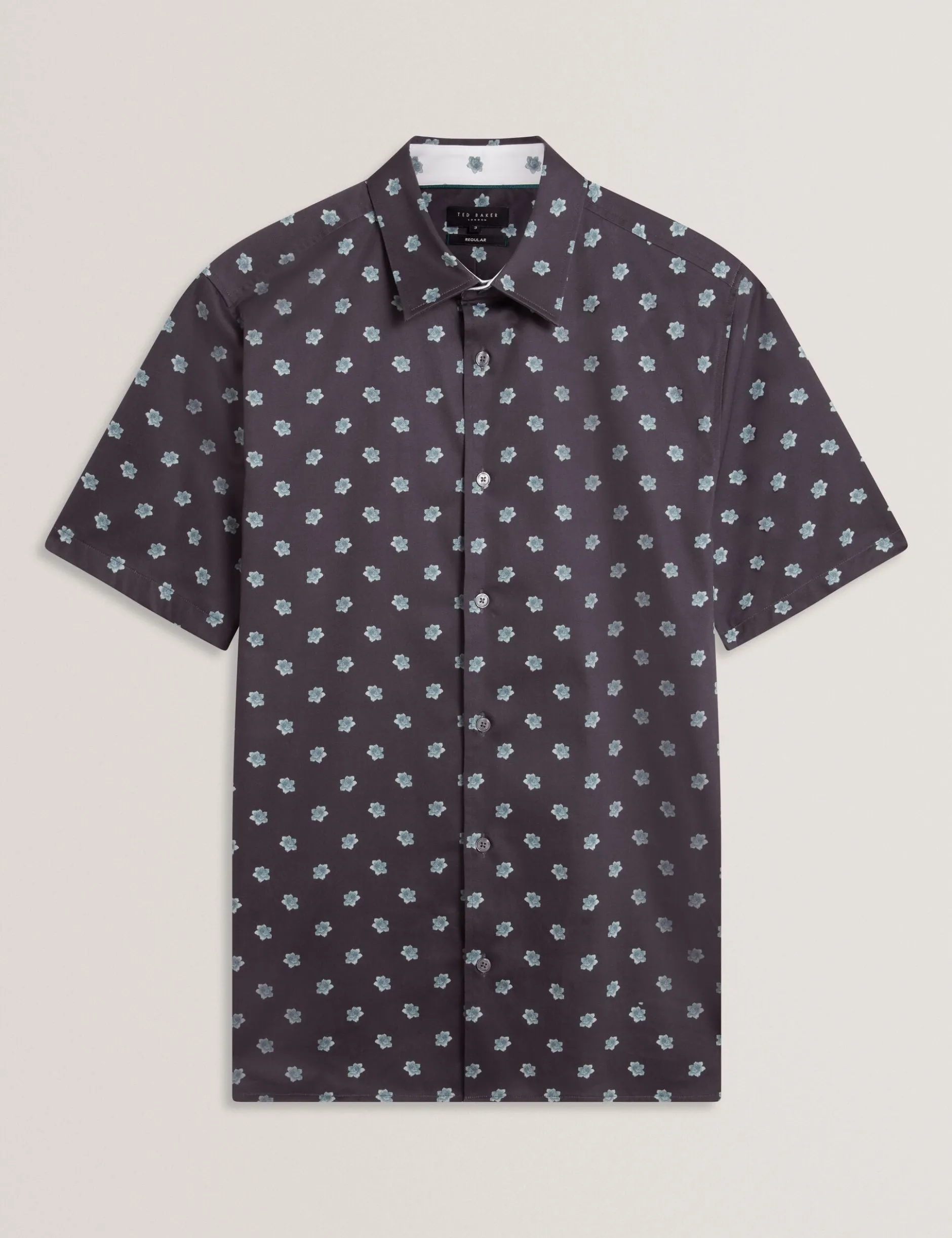 Mini Floral Print Short Sleeve Shirt