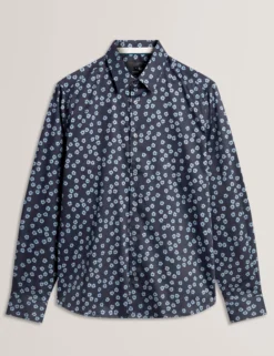 Mini Floral Stretch Cotton Regular Shirt