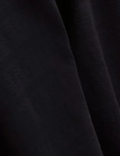 Mixed Texture Zip Neck Long Sleeve Polo