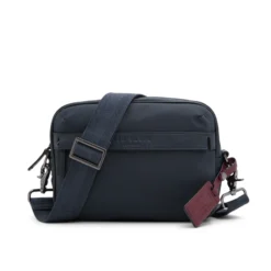 Nylon Leather Detail Crossbody Bag