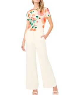 Painted Floral Slim Fit T-Shirt