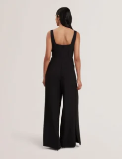 Panelled Wide Leg Tailored Jumpsuit