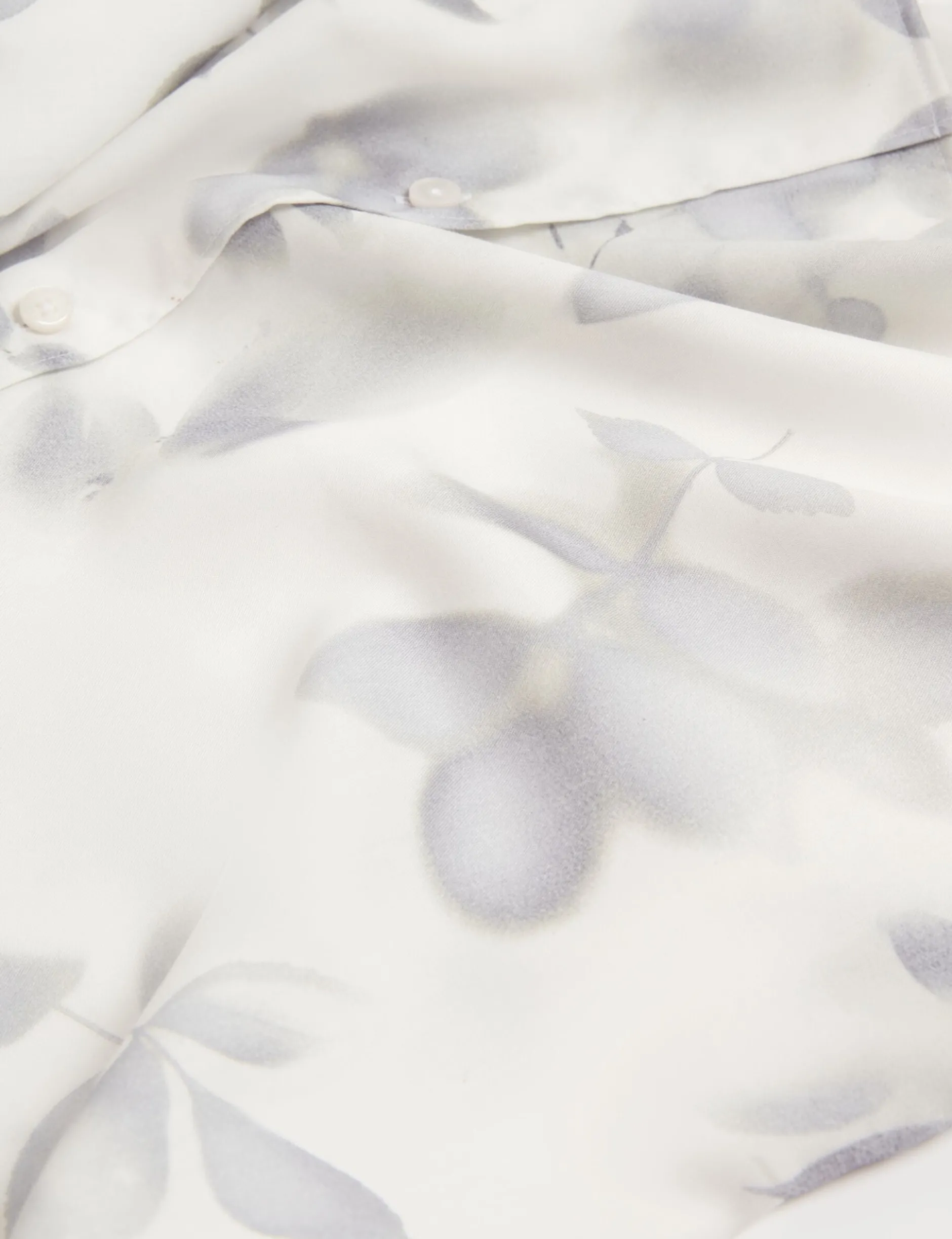Photograhic Leaf Print Regular Fit Shirt