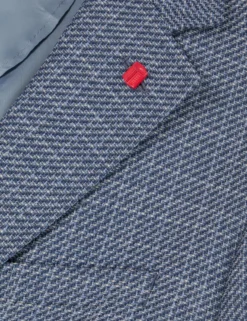 Plaid Woven Texture Tailored Blazer