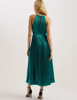 Pleated Midi Dress