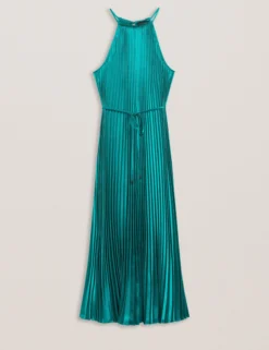 Pleated Midi Dress