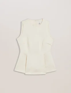 Pleated Peplum Top