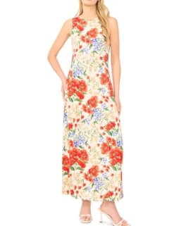 Poppy Print Tank Maxi Dress