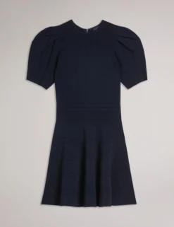 Puff Sleeve Mini Dress