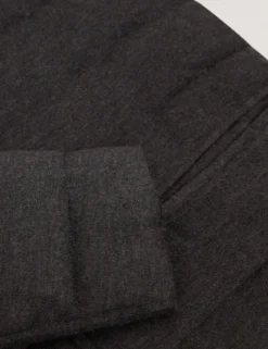 Quilted Blazer With High Neck Liner