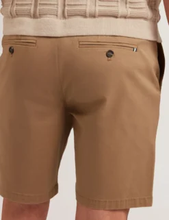Regular Fit Cotton Blend Chino Shorts