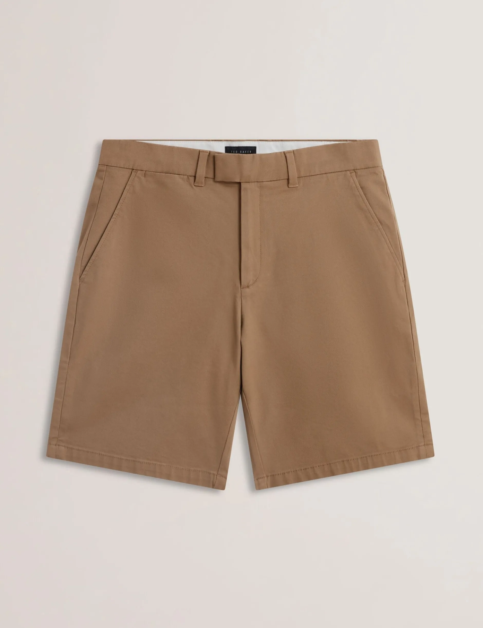 Regular Fit Cotton Blend Chino Shorts