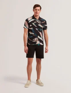 Regular Fit Cotton Blend Chino Shorts