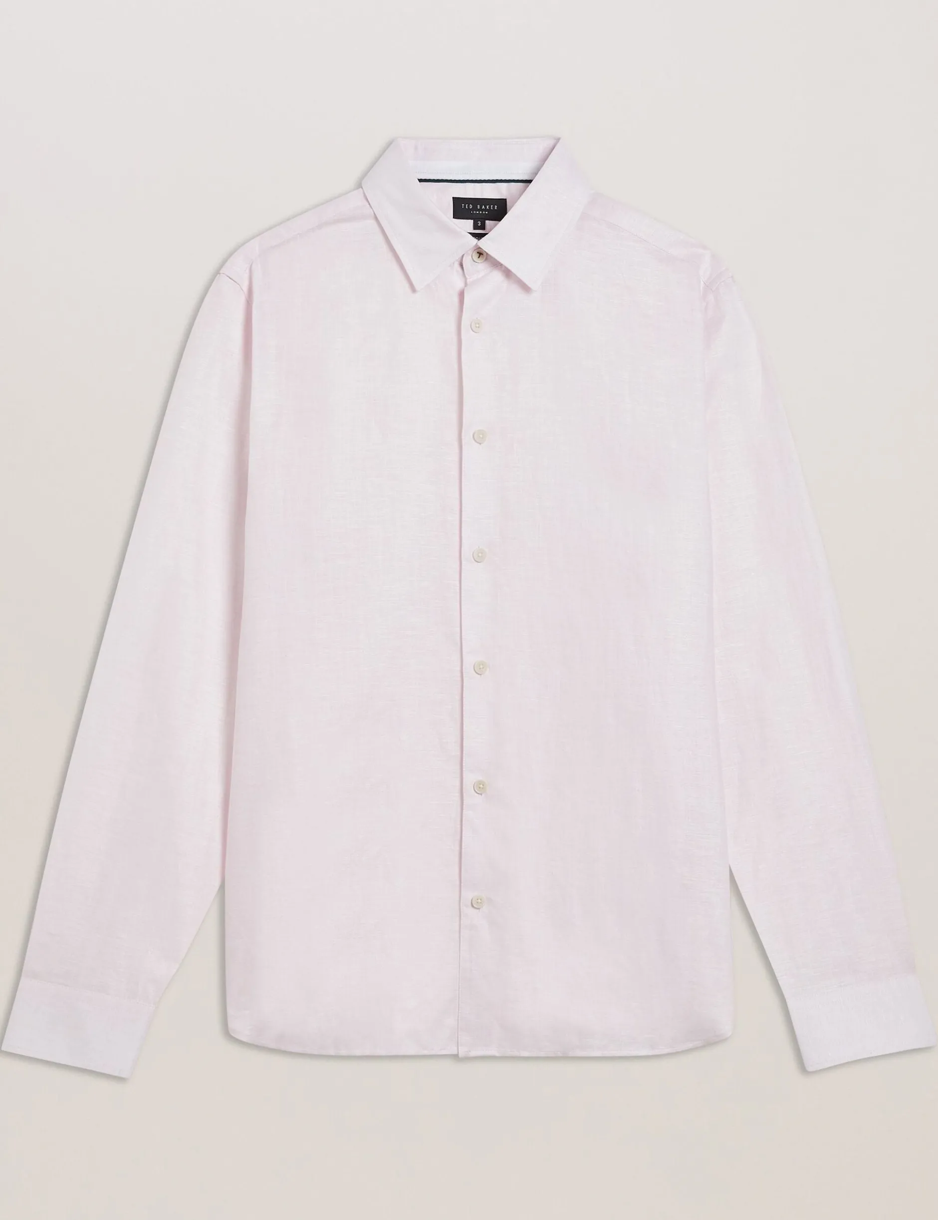 Regular Fit Cotton Linen Long Sleeve Shirt