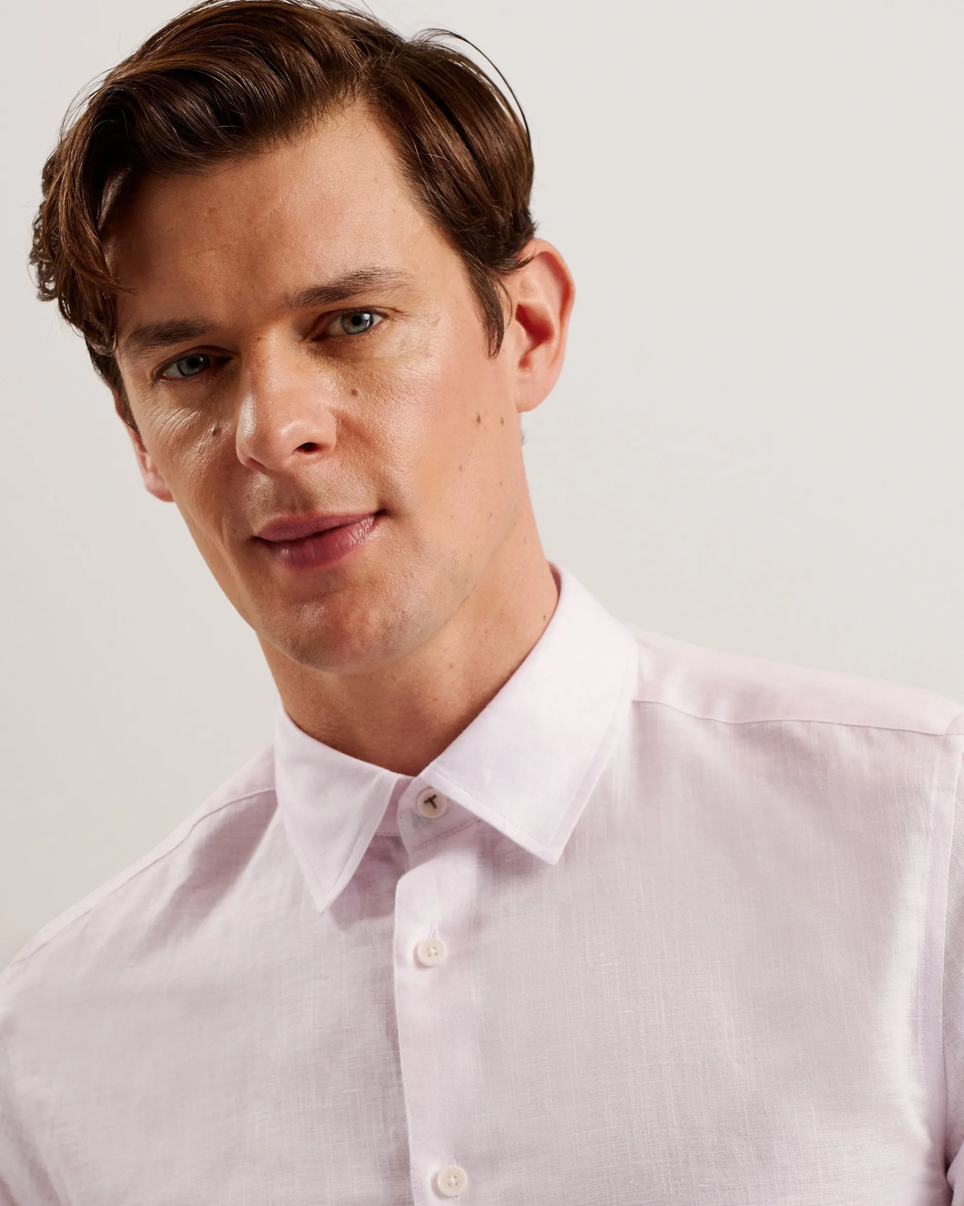 Regular Fit Cotton Linen Long Sleeve Shirt