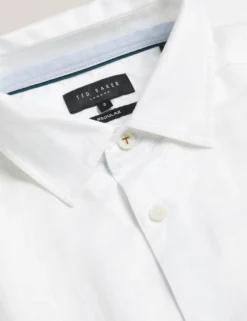 Regular Fit Cotton Linen Long Sleeve Shirt