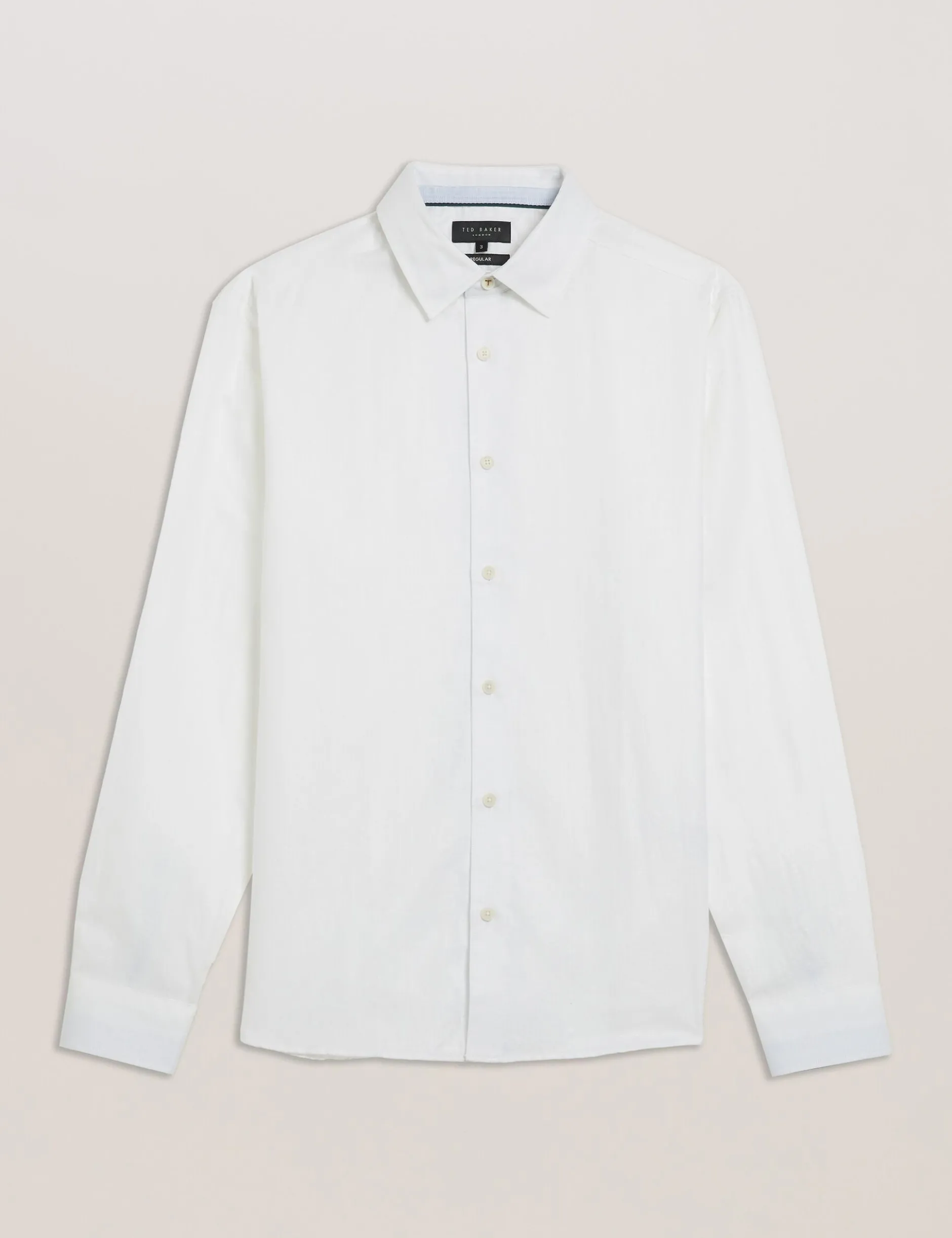 Regular Fit Cotton Linen Long Sleeve Shirt