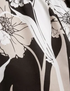 Relaxed Botanical Print Pull-On Shorts
