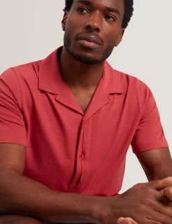 Relaxed Cotton Linen Button-Through Shirt